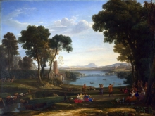 212/claude lorrain - landscape with the marriage of isaac and rebecca